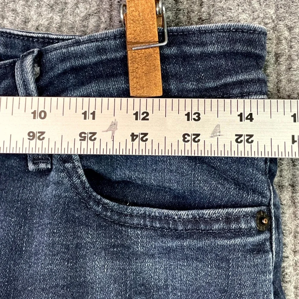 Levi's 711 Skinny Jeans Womens 29 Blue Denim Whiskering Classic Fit Streetwear